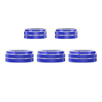 5pcs Air Conditioner Volume Switch Knob Cover Ring Blue for Honda 