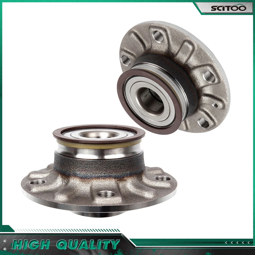 2X Rear Wheel Bearings Hub for Audi A3, Beetle, E-Golf, Golf, Jetta (2013–2020)