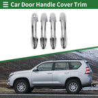 Car Door Handle Cover Trim for Toyota RAV4 (2013–2018) Silver Tone