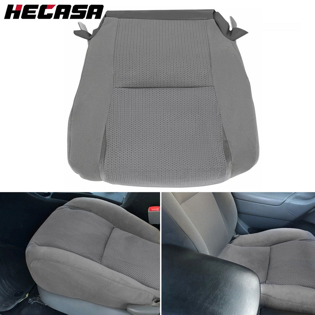 Driver Side Bottom Seat Cover for Toyota Tacoma (2005–2015) Gray Cloth