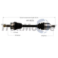 SurTrack CV Axle Shaft for Hyundai Elantra (2011–2016) HY-8221