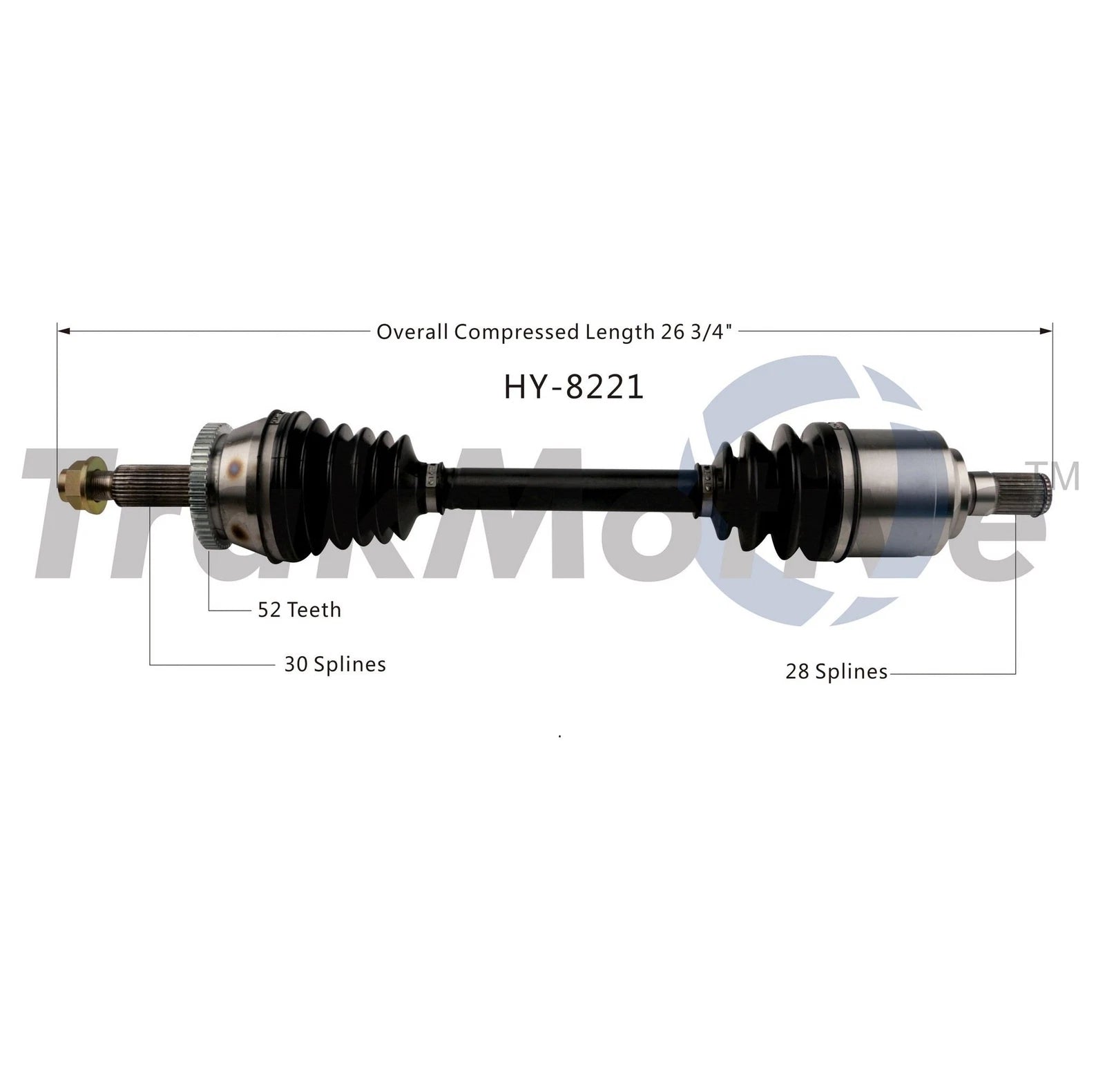 SurTrack CV Axle Shaft for Hyundai Elantra (2011–2016) HY-8221