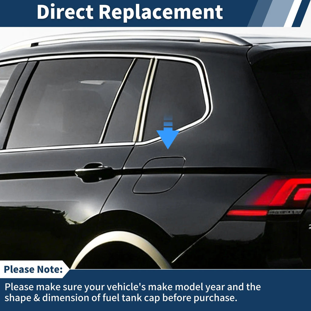 Rear Fuel Door Gas Filler Lid Cover Cap 5NN809909 for VW Tiguan (2018–2024)