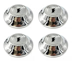 Polished Stainless Steel Hubcaps Replacement Set for 1951 Ford Passenger Car