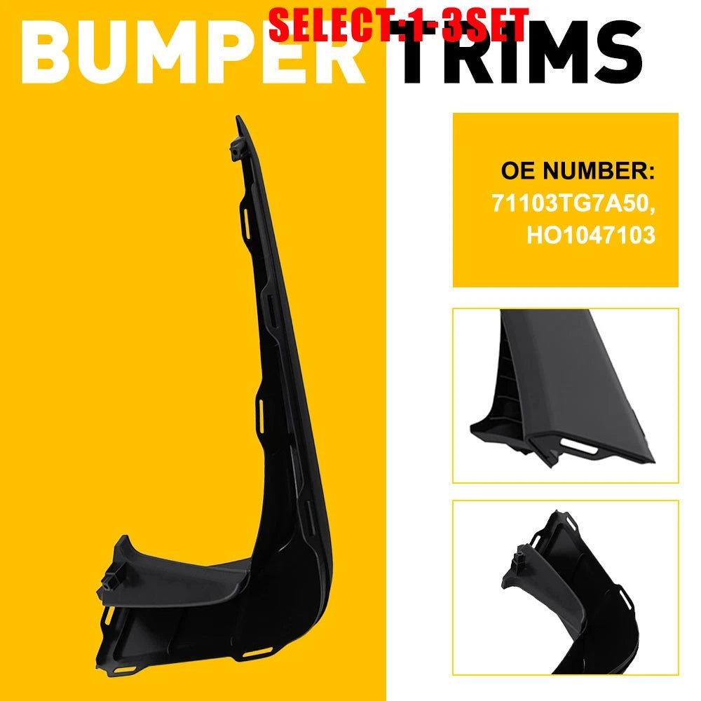 Front Right Upper Bumper Cover Molding for Honda Pilot (2019–2022)