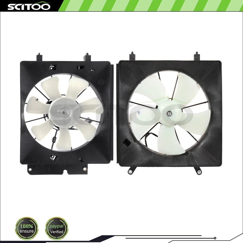 AC Condenser and Radiator Cooling Fan Assembly Kit for Honda CR-V (2002–2006)