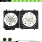 AC Condenser and Radiator Cooling Fan Assembly Kit for Honda CR-V (2002–2006)
