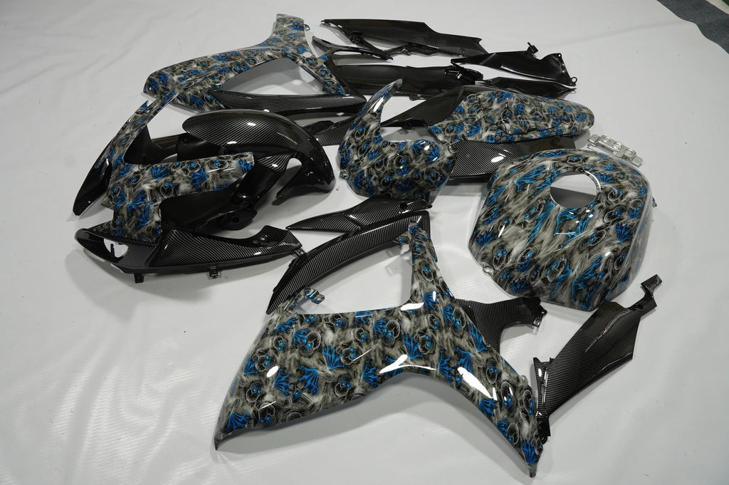 Skull Carbon Fiber Fairing Kit for Suzuki GSXR600/750 (2006–2007)