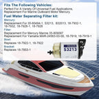 3/8" NPT Water Separating Fuel Filter for Marine Outboard Motor