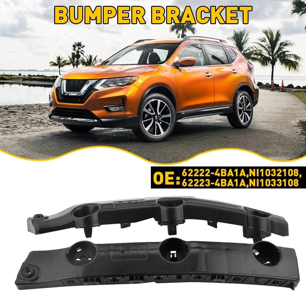 Set of 2 Front Bumper Bracket Retainers for Nissan Rogue (2014–2019)
