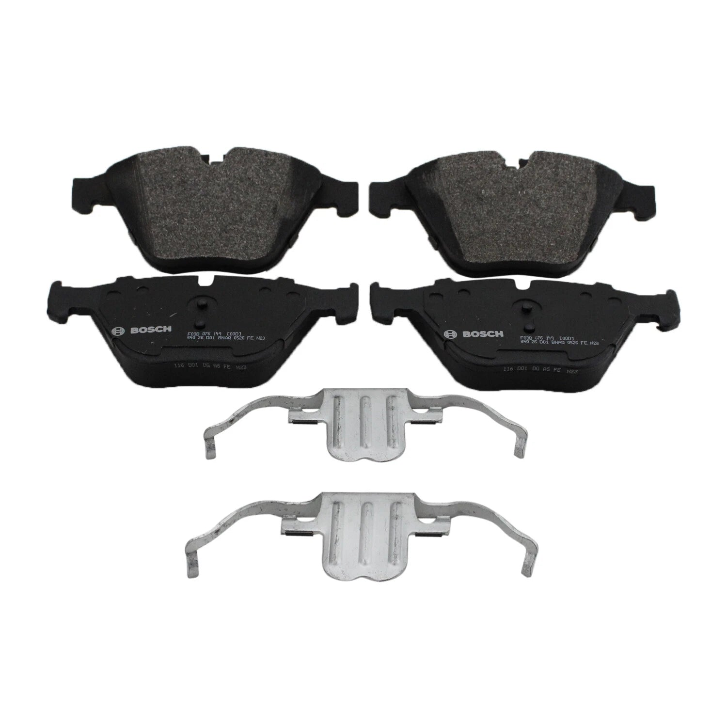 Set of 4 Bosch QuietCast Front Semi-Metallic Brake Pads for BMW E84 E90 E91 E92