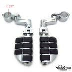 1 1/4" Wing Foot Pegs Clamps for Harley Sportster Touring Dyna