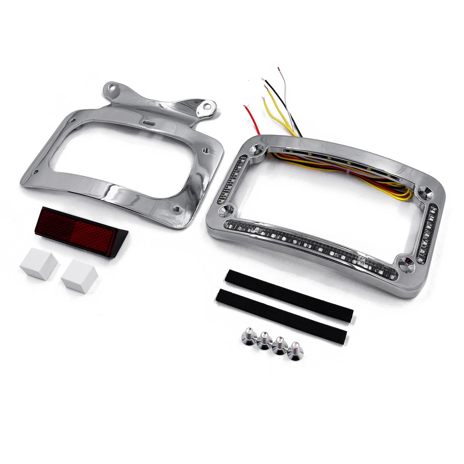 Chrome License Plate Bracket for Harley FLHX FLHXS FLHXSE FLTRX FLTRXS (2006–2023)
