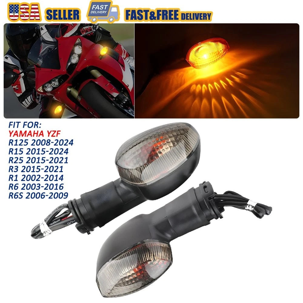 Turn Signal Light Indicator Lamp for Yamaha YZF-R25 R3 R15 R1 R6 (2014–2023)