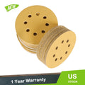 Set of 100 Hook-and-Loop Sanding Discs 5 Inch 100 Grit
