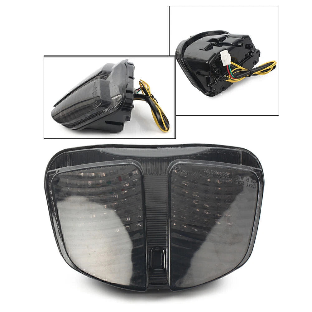 2X LED Tail Turn Signal Integrated Light for Suzuki GSXR 600 750 (2005–2007) Smoke