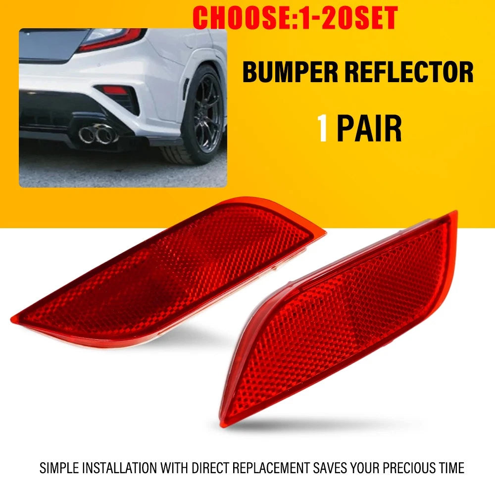2X Rear Bumper Reflectors for Subaru Crosstrek Hybrid (2014–2016)