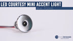 2X Round Blue LED Courtesy Lights for Boat Interior (Deluxe Mini)