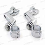 1.25" Engine Guards Footpeg Mounts Clamp for Harley (Replacement, Chrome)