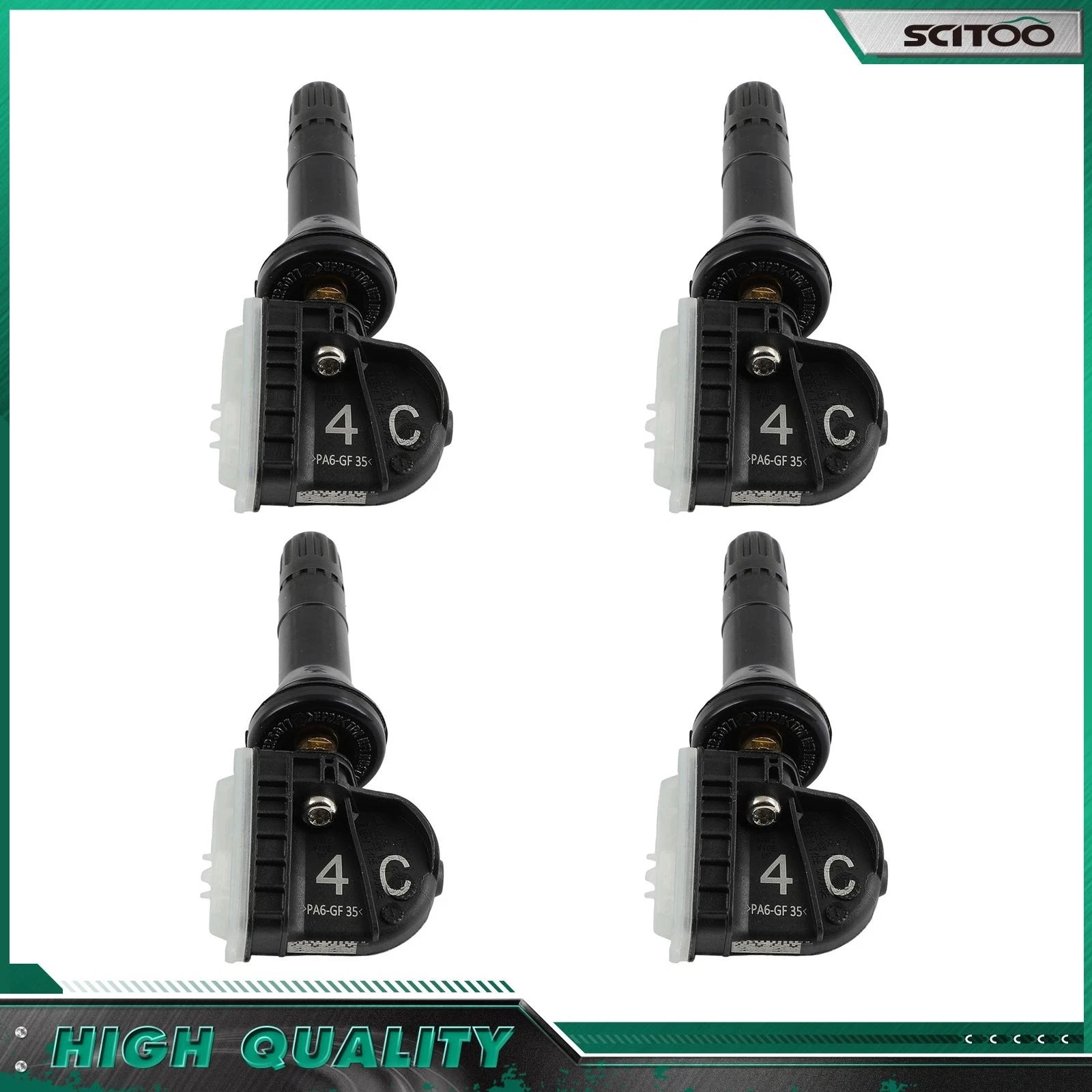 Set of 4 Tire Pressure Sensors 315MHZ 13540601 for Cadillac Chevrolet Pontiac (2007–2018)