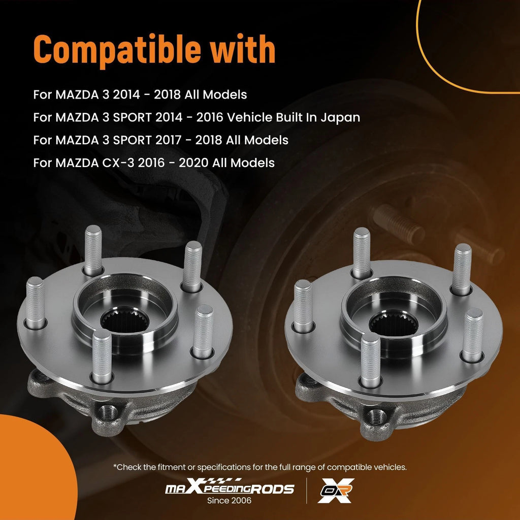 Complete Front Wheel Hub Assembly Set for Mazda 3/CX-3 (2014–2020) 513354