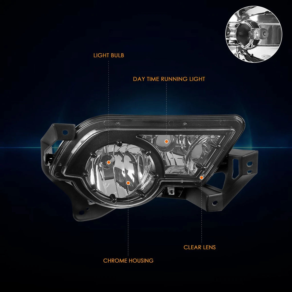 Right Side Fog Light for Chevy Avalanche 1500 2500 (2002–2006) - Clear Lens