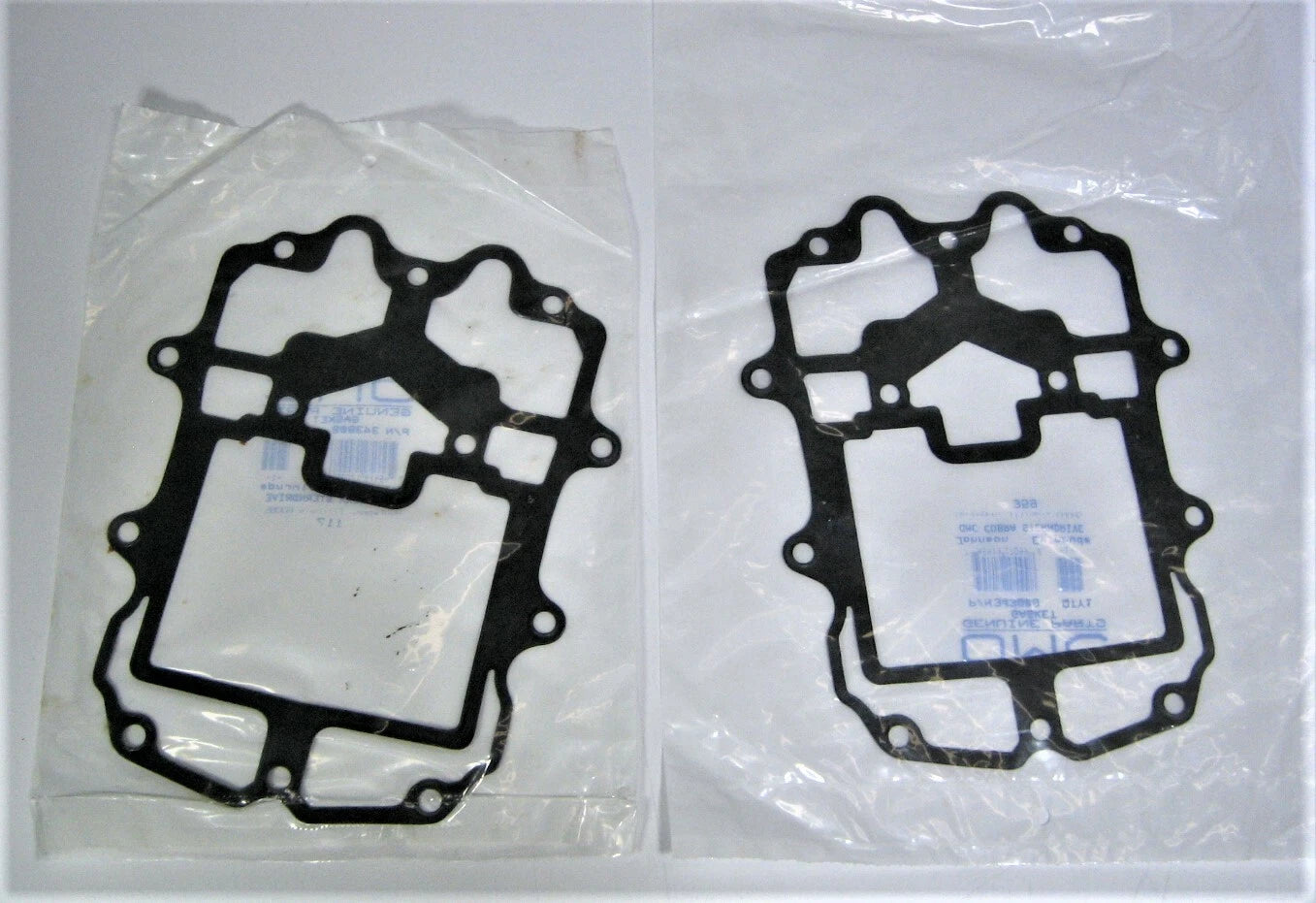 2X OMC 343809 Exhaust Plate to Adapter Gaskets for Evinrude Johnson (N/A)