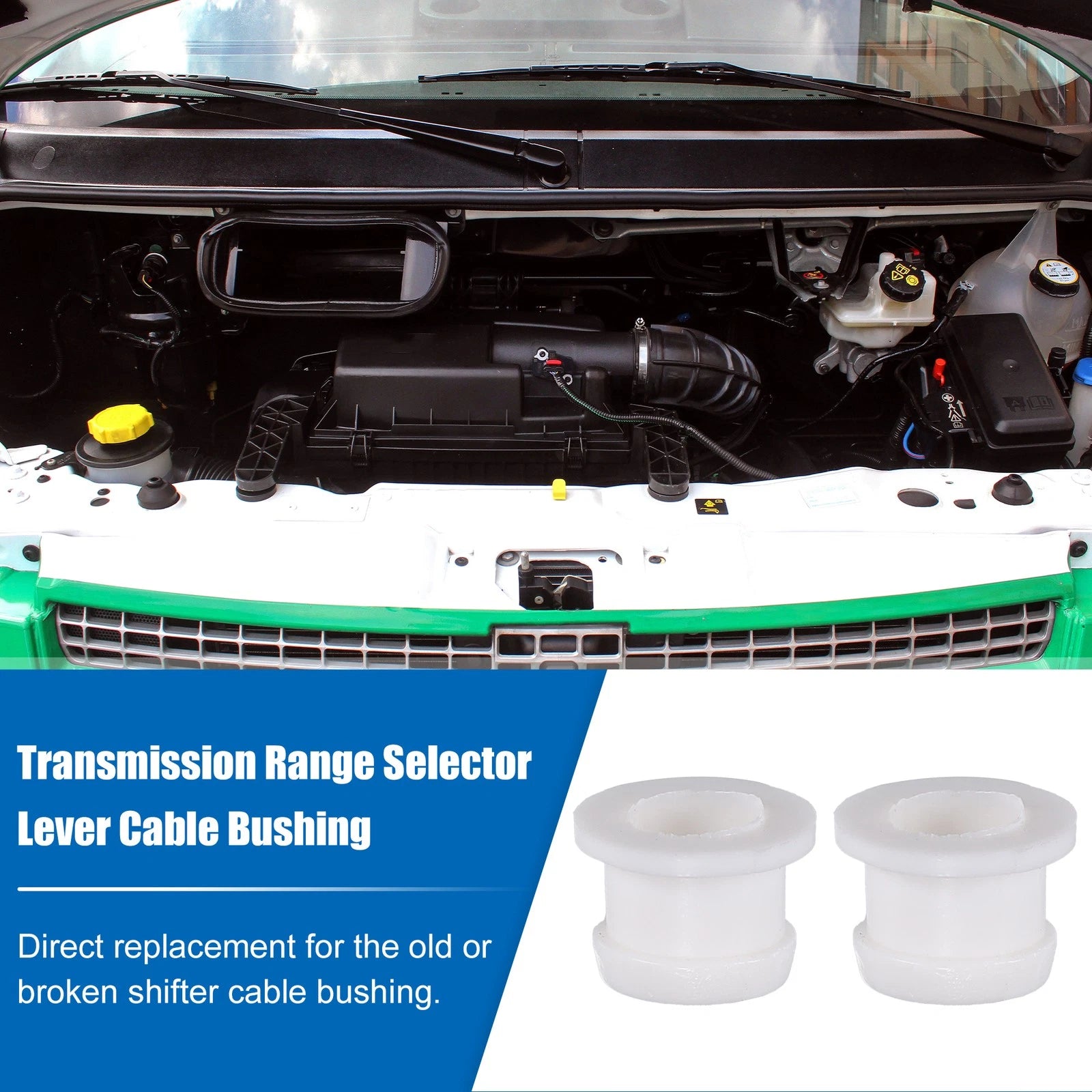 2X Gearbox Shifter Cable Bushing No. 1J0711265E for Ford Transit Connect (2002–2013)