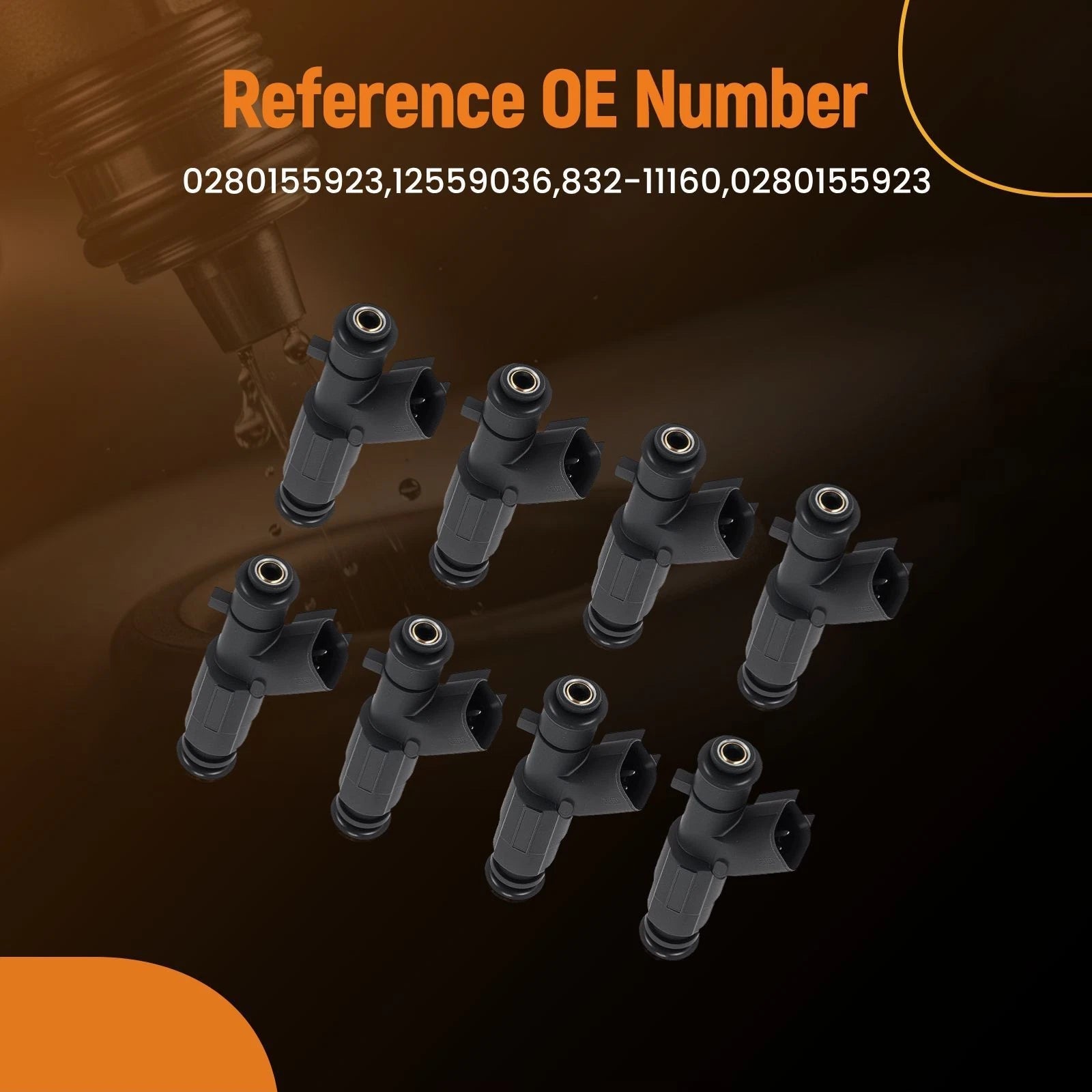 8x Fuel Injector for Cadillac DeVille 4.6L V8 (2000-2005)