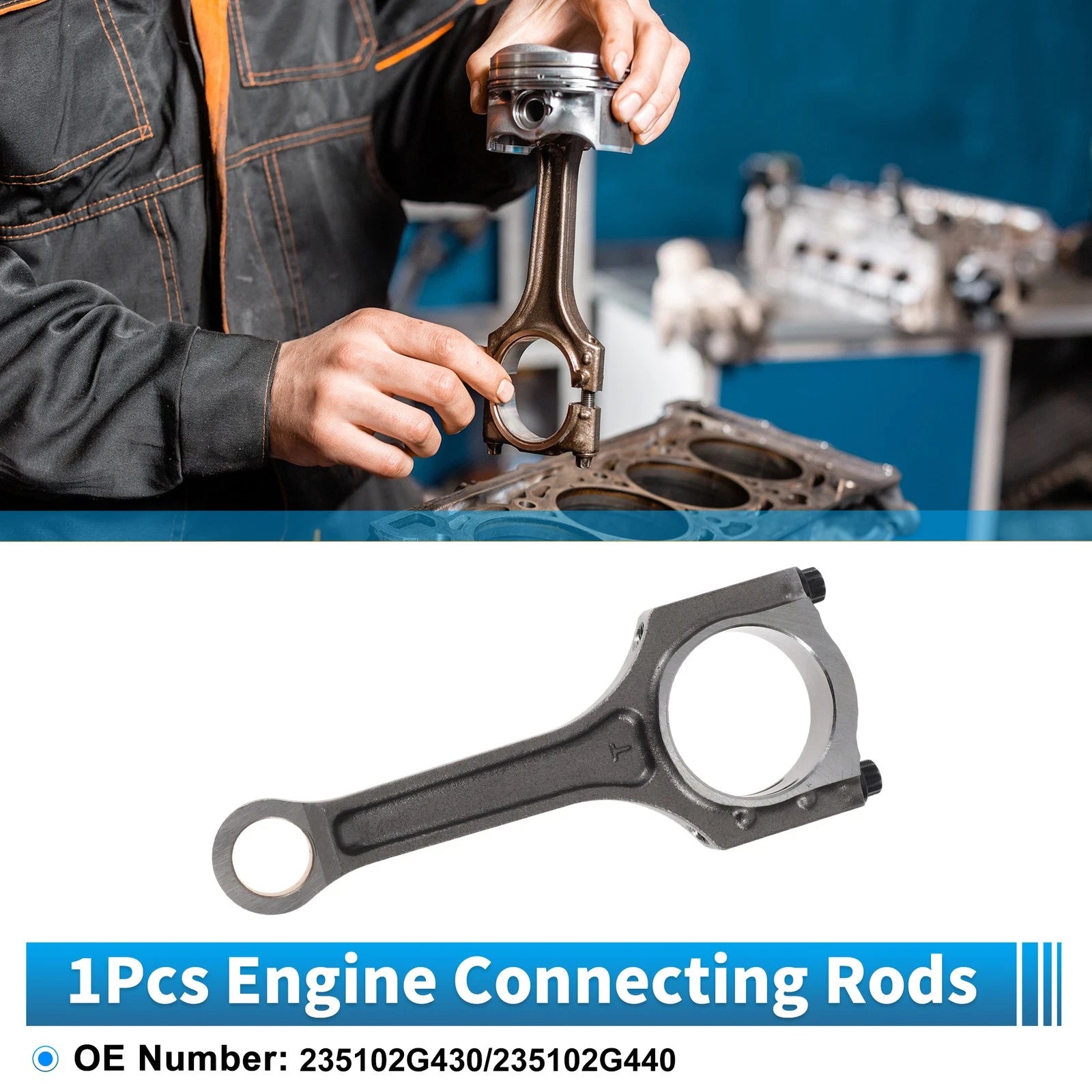 1 Pc Engine Connecting Rod for Hyundai Santa Fe (2013–2016) No. 235102G430