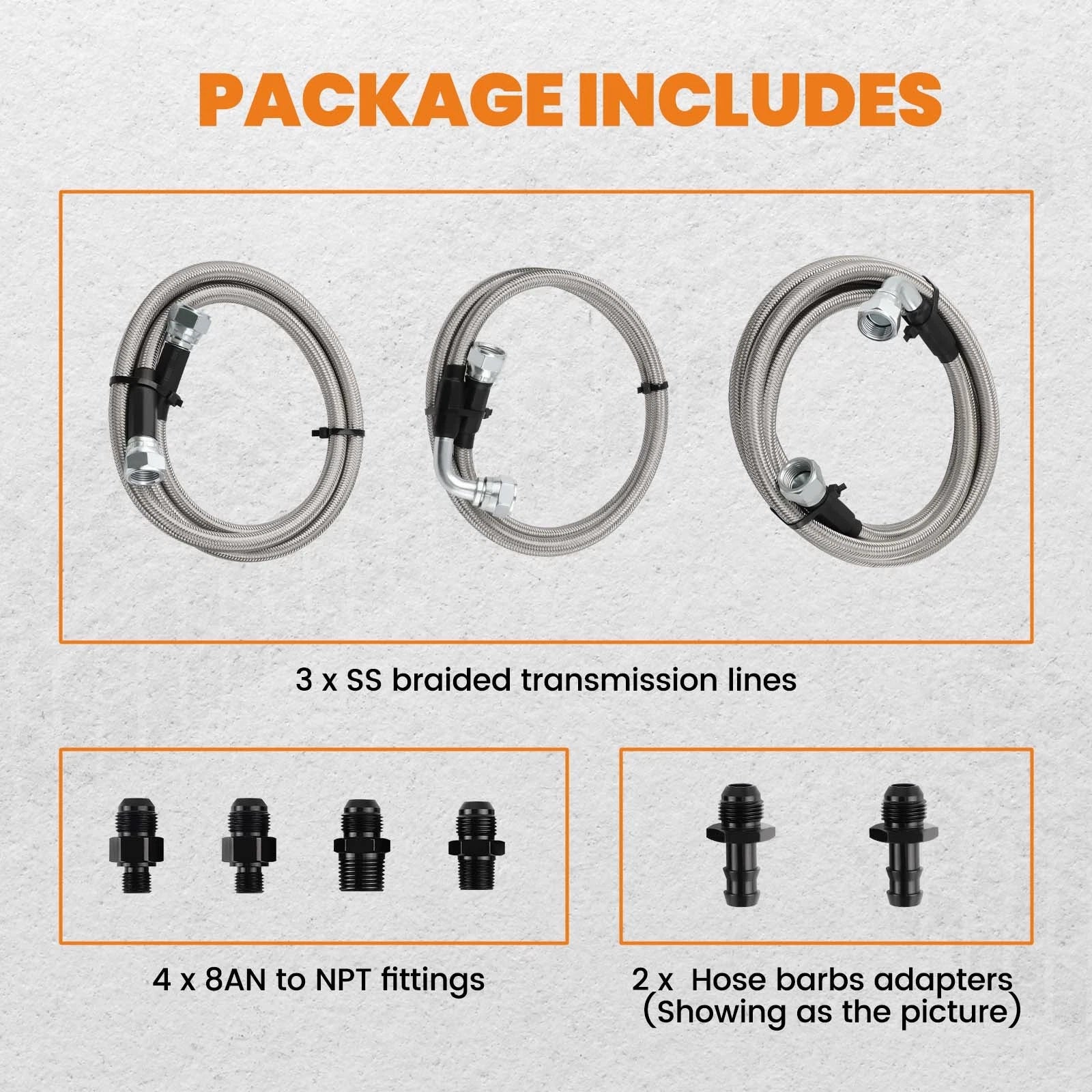 Transmission Cooler Lines Kit for Dodge Ram 2500/3500 (1996–2002)