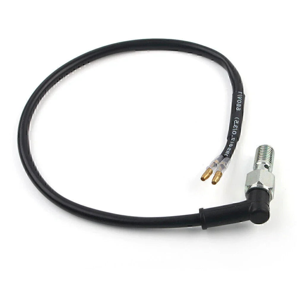 Black Hydraulic Brake Light Switch Bolt M10 for Motorcycle ATV