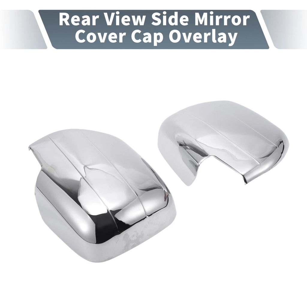 Pair Chrome Plated Rearview Mirror Cap Overlay for Lexus Land Cruiser 