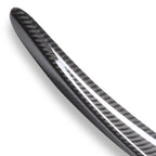 Glossy Carbon Fiber Rear Trunk Lip Spoiler for Tesla Y (2020–2022)
