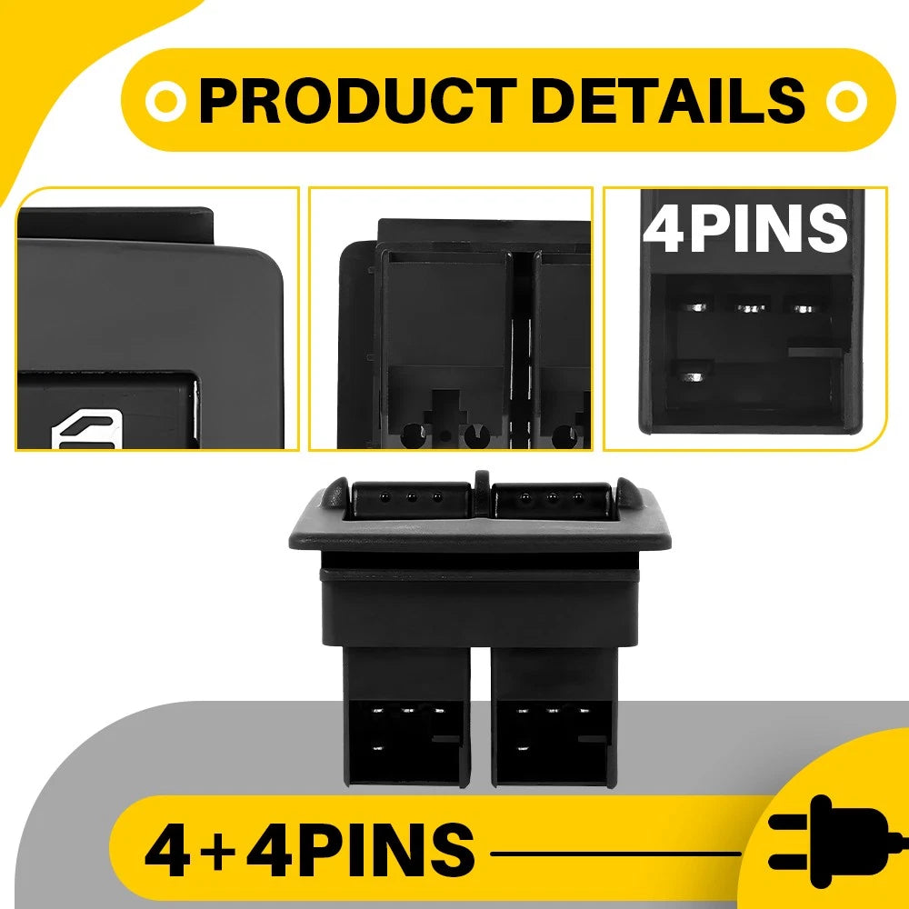 Power Window Switch with Puddle Lamp for Volkswagen Beetle (1998–2010)