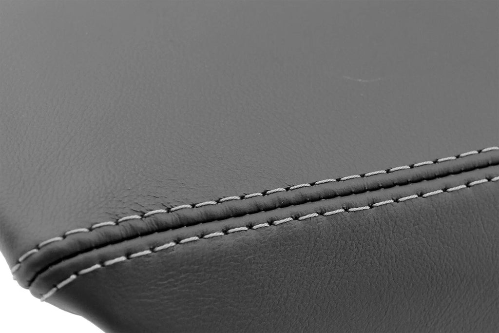 Leather Console Lid Armrest Cover for Ford Explorer (2011–2019) Gray