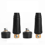 Set of 4 Male Cable Connectors for Welding Machine