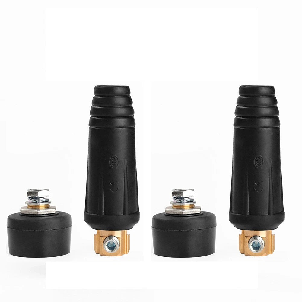 Set of 4 Male Cable Connectors for Welding Machine