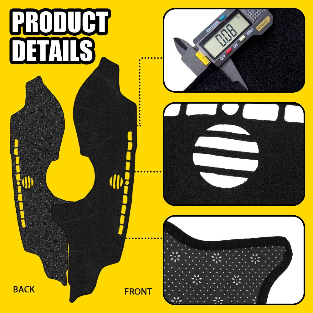 Dash Mat for Lexus ES350 ES250 (2007–2011) Black