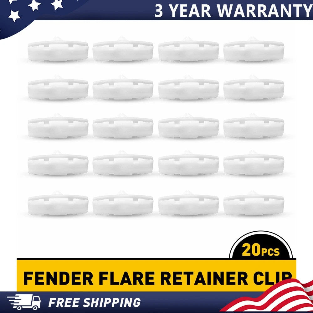 20x Fender Flare Retainer Clip for Jeep Wrangler JL (2018–2020), Gladiator (2020)