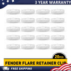 20x Fender Flare Retainer Clip for Jeep Wrangler JL (2018–2020), Gladiator (2020)