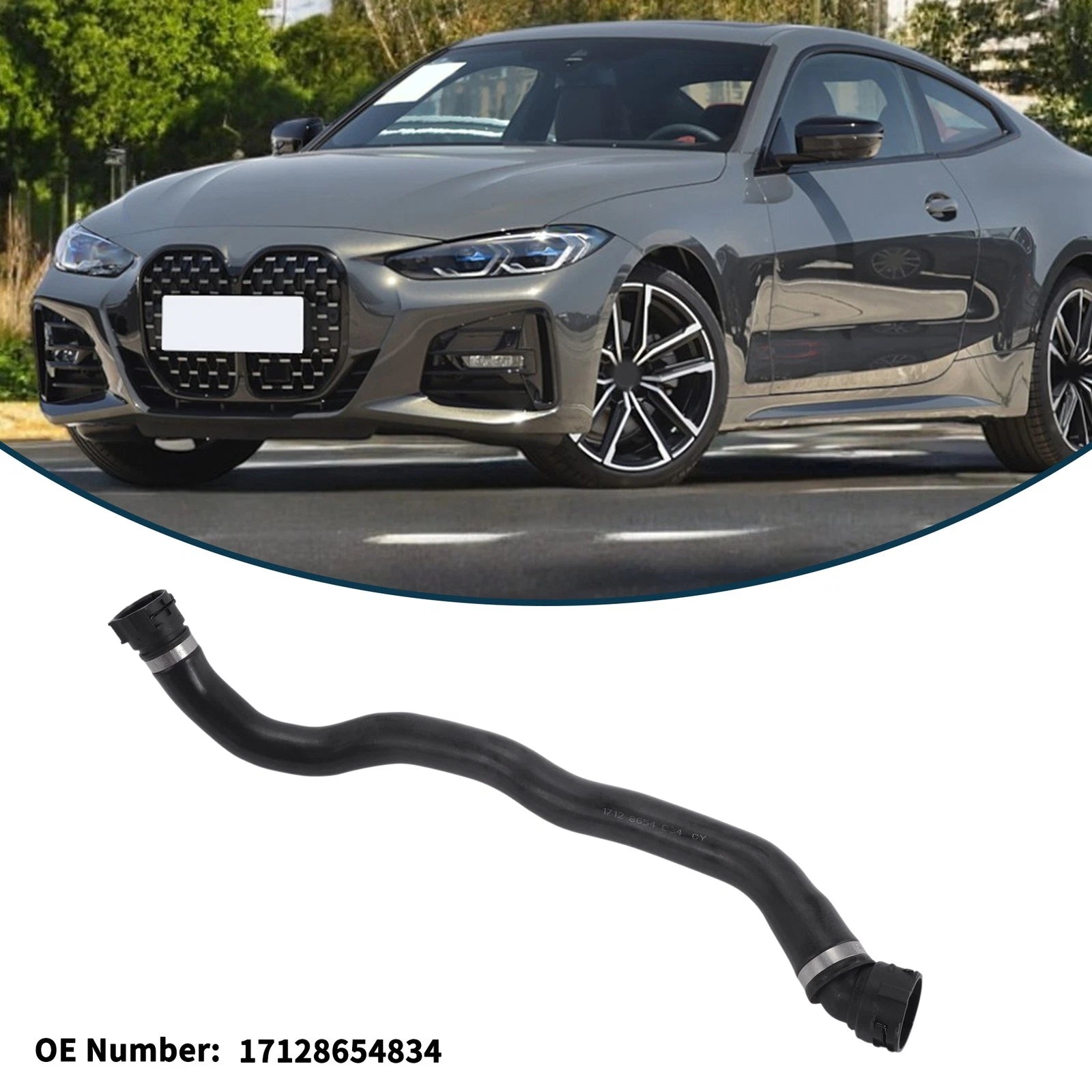 Radiator Hose No. 17128654834 for BMW 230i (2022–2024) Upper Hose