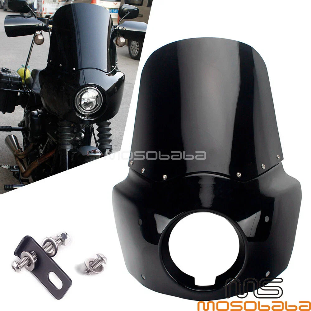Front Headlight Fairing Windshield for Softail FXST FXBB FXBBS FXLR (2018-2023)