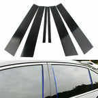 6 Pcs Car Door Trim Cover Kit Black Pillar Posts for Honda Accord (2008-2012)