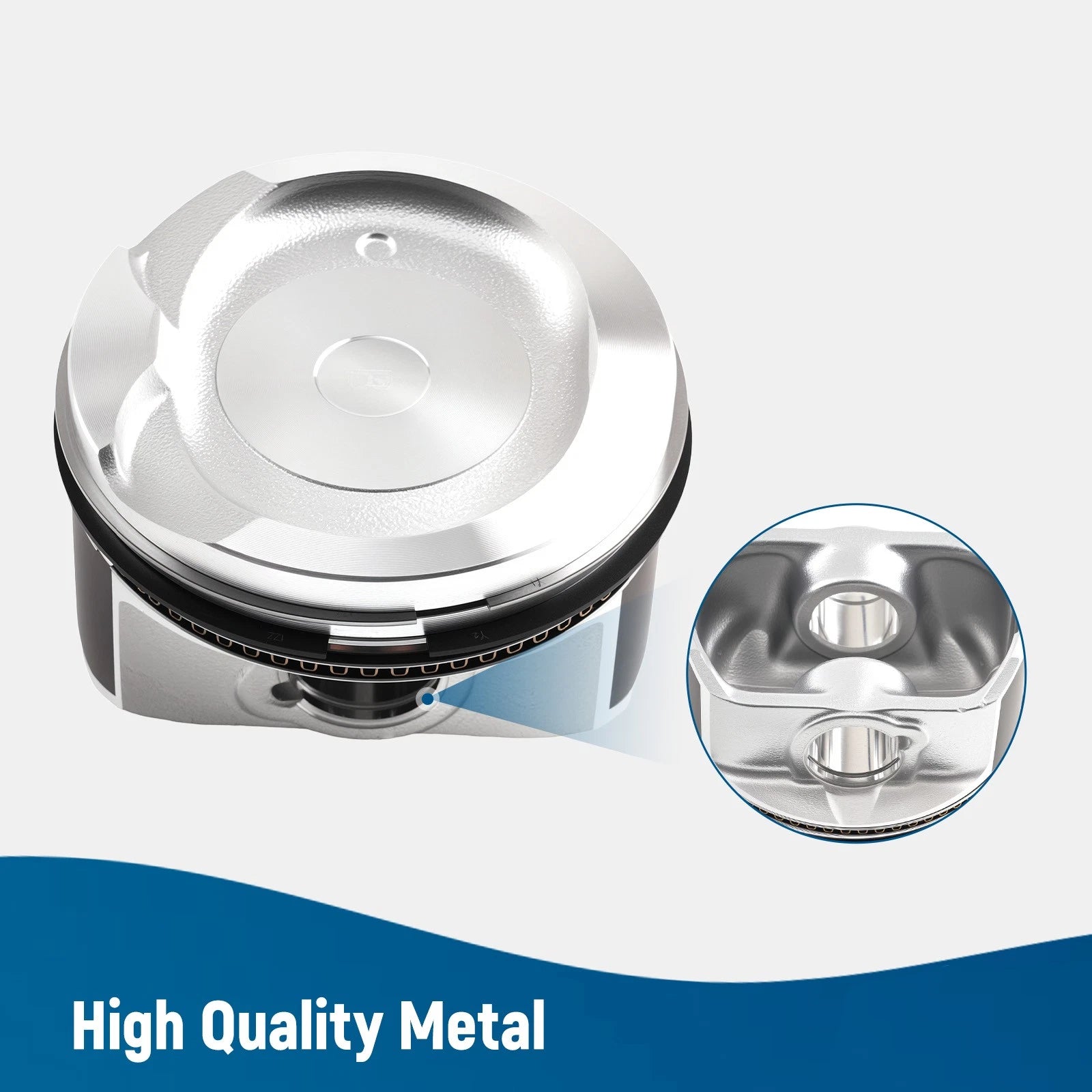 Pistons & Rings Set for Toyota Celica Matrix 1.8L DOHC (2000–2008) 1ZZFE