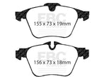 Front Brake Pad Set for Jaguar S Type R (2006–2008) RV564ZD
