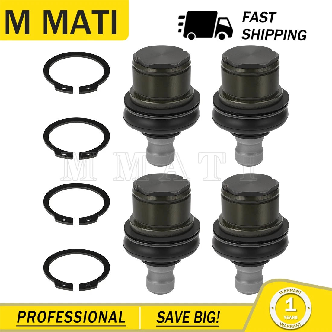 Set of 4 Ball Joints for Arctic Cat 400 500 300 250 700 1000 Thundercat