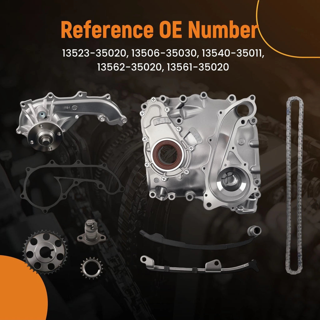 Complete Timing Chain Kit for Toyota Tacoma 2.4L 2RZFE (1995–2004) 13562-35020