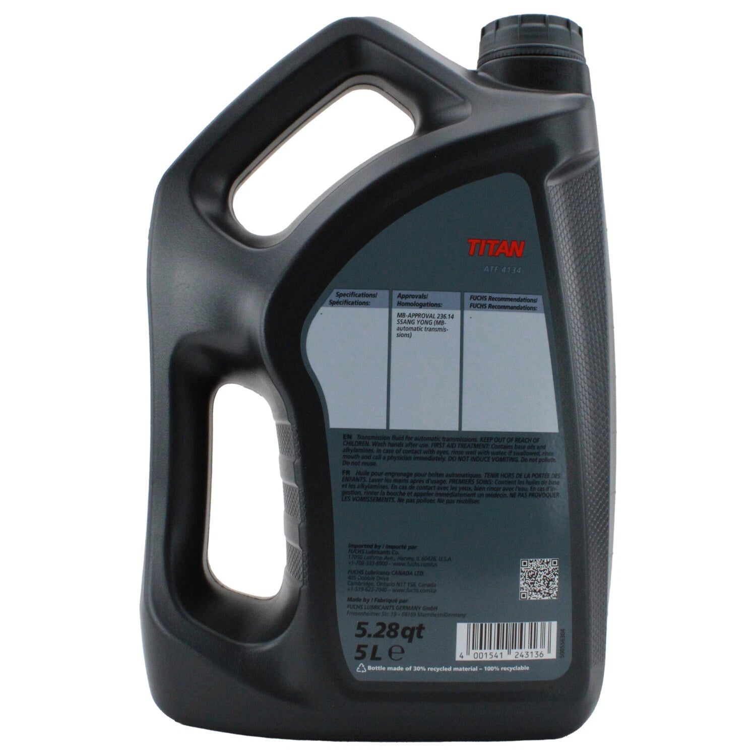 Fuchs TITAN ATF 4134 Automatic Transmission Fluid 5L for Dodge Mercedes