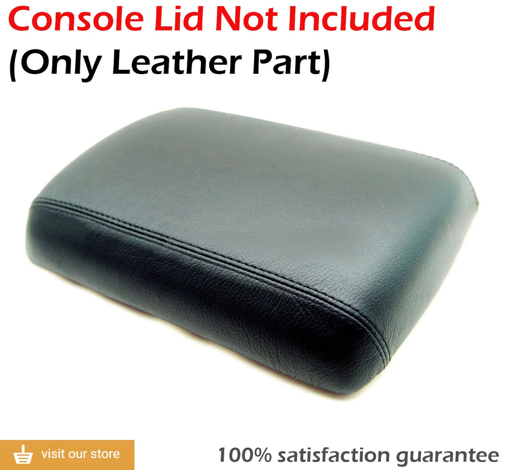 Center Console Armrest Cover for Nissan Pathfinder (2005–2012) Black Leather